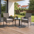 CORTO Gartenstuhl Grau 2er-Set