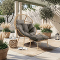 Gartensessel mit Fußstütze PORTLAND Grey