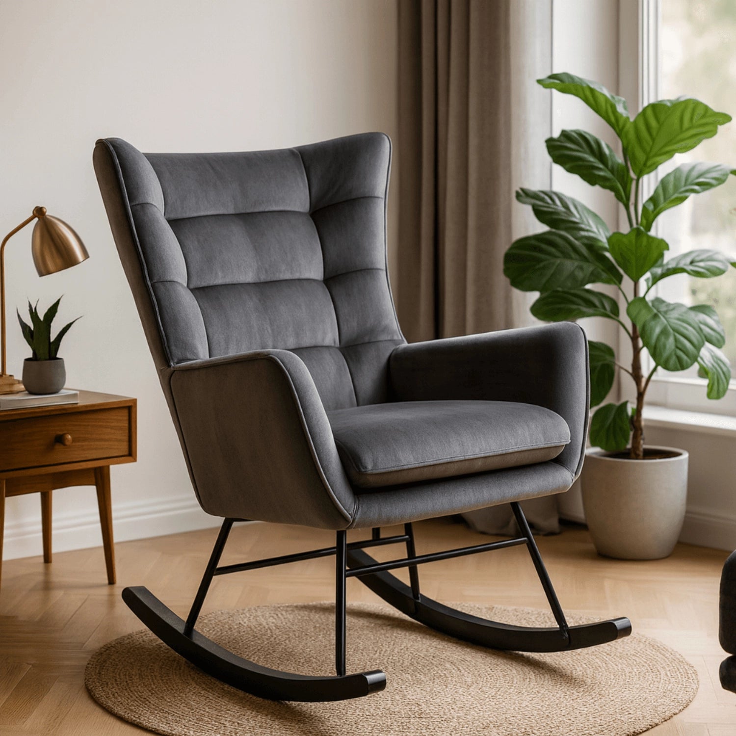 JACKSON Schaukelstuhl Velour