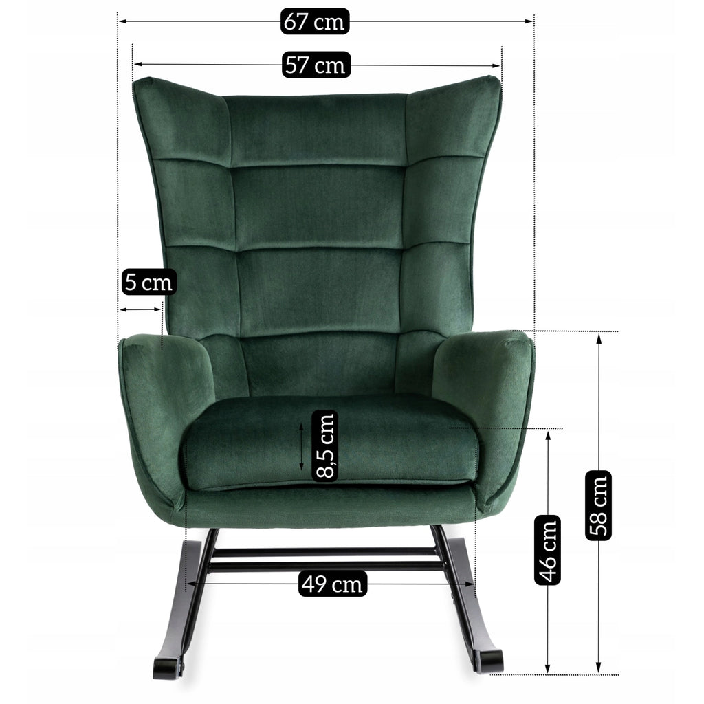JACKSON Schaukelstuhl Velour