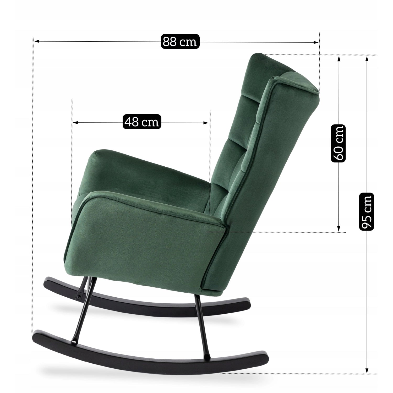 JACKSON Schaukelstuhl Velour
