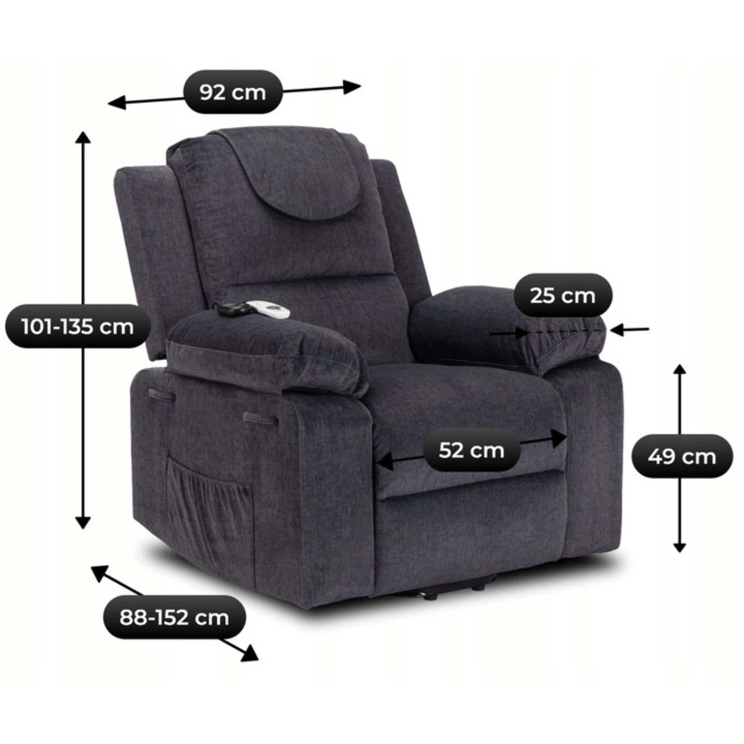FENIX Elektrischer Liegemassagesessel