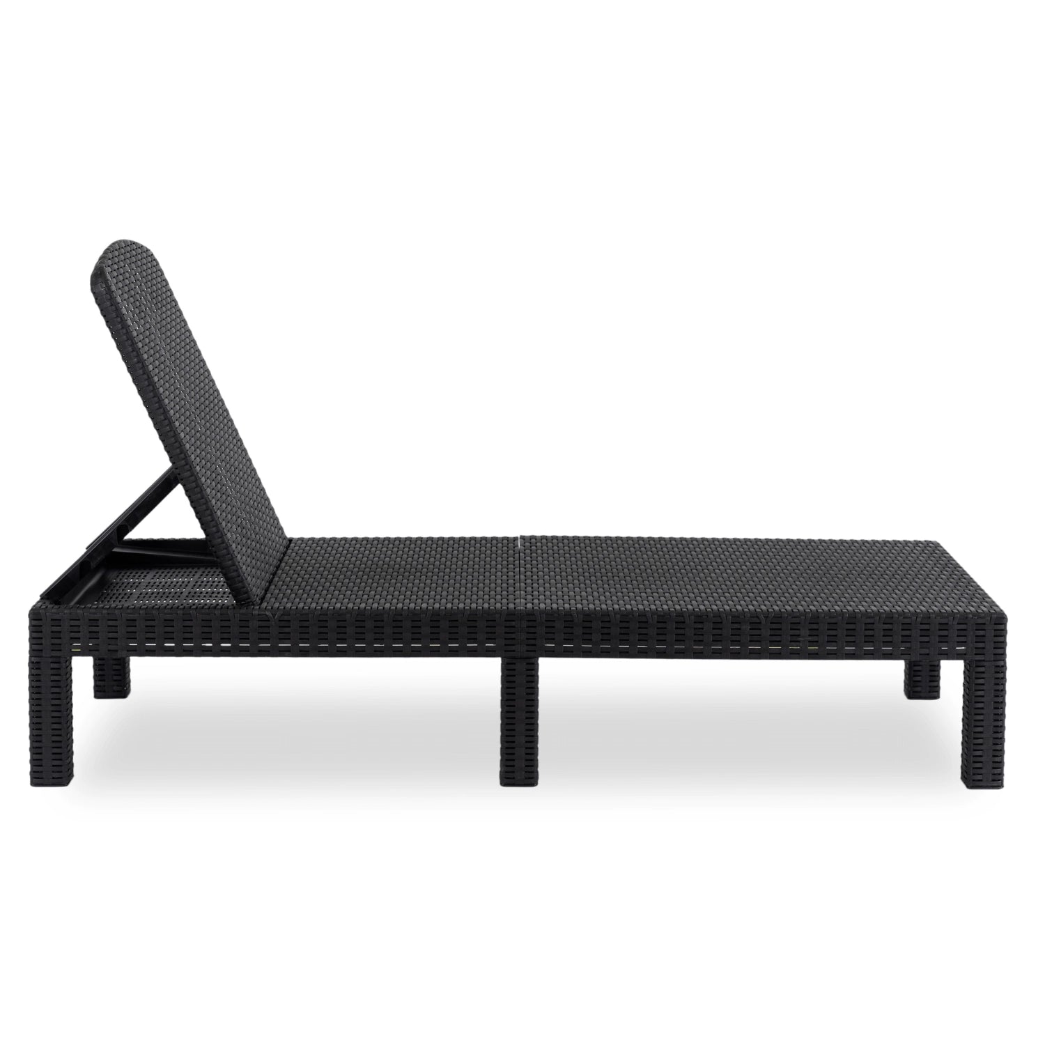 Gartenliege LUIZIANA schwarz