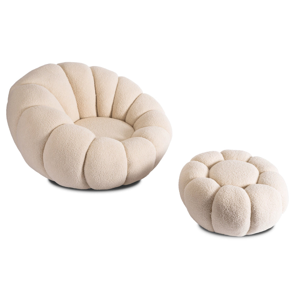 PETTIT Sessel mit Pouf