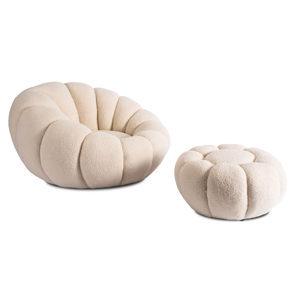 PETTIT Sessel mit Pouf