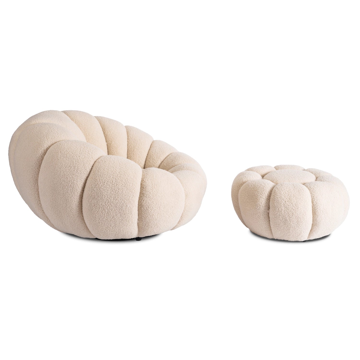 PETTIT Sessel mit Pouf