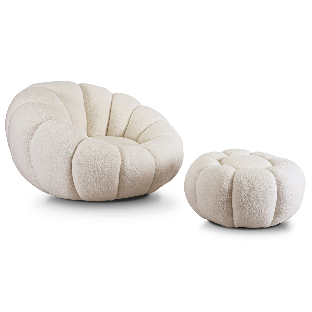 PETTIT Sessel mit Pouf