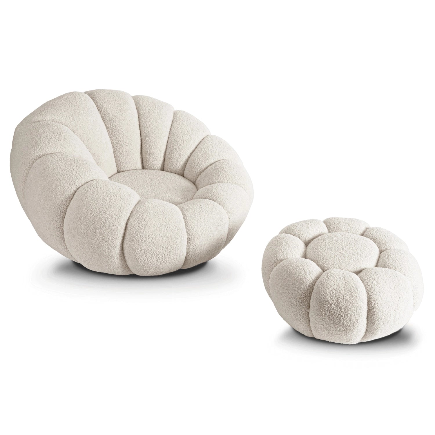 PETTIT Sessel mit Pouf
