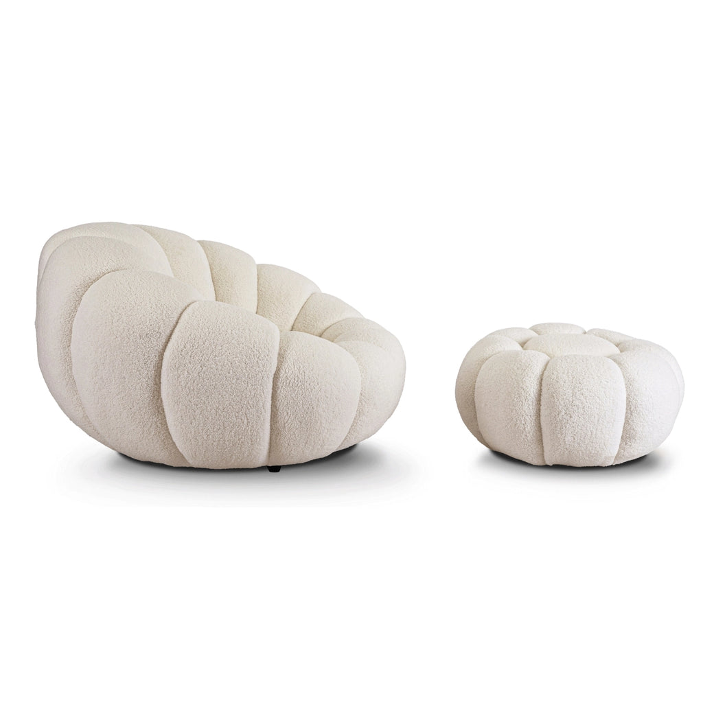 PETTIT Sessel mit Pouf