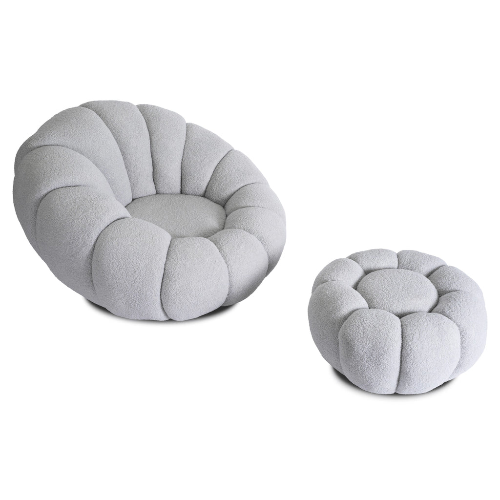 PETTIT Sessel mit Pouf