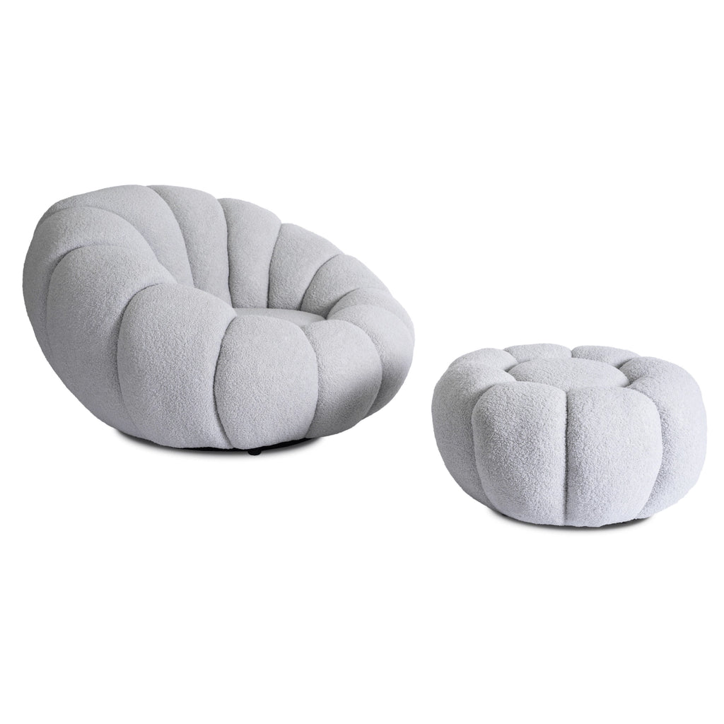 PETTIT Sessel mit Pouf