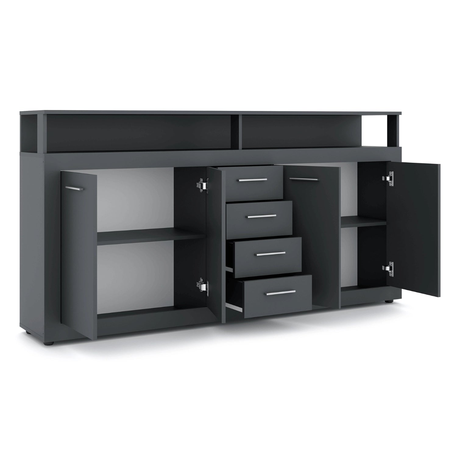 BLAGO Kommode 190cm Anthrazit