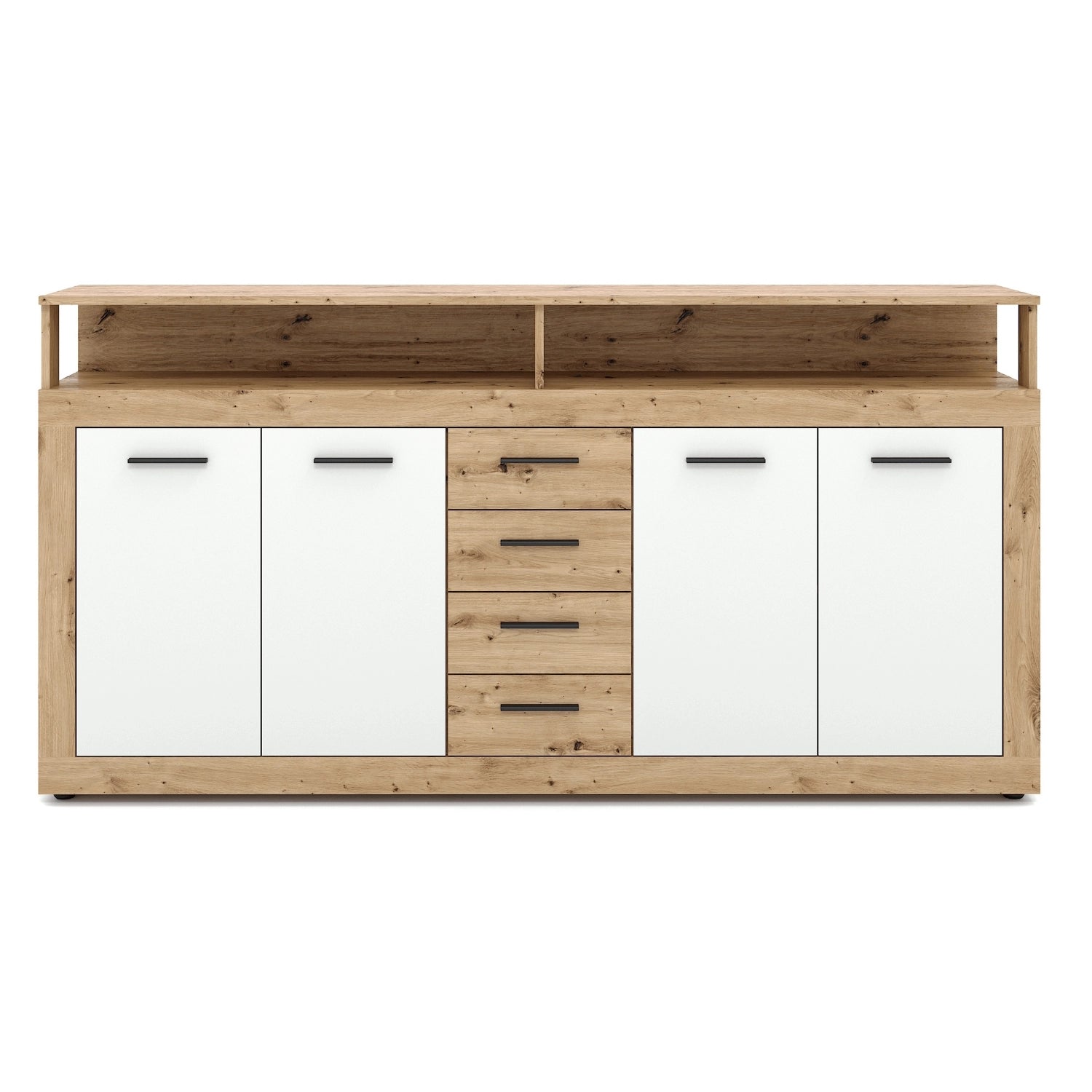 BLAGO Kommode 190 cm Kunsteiche/Weiß