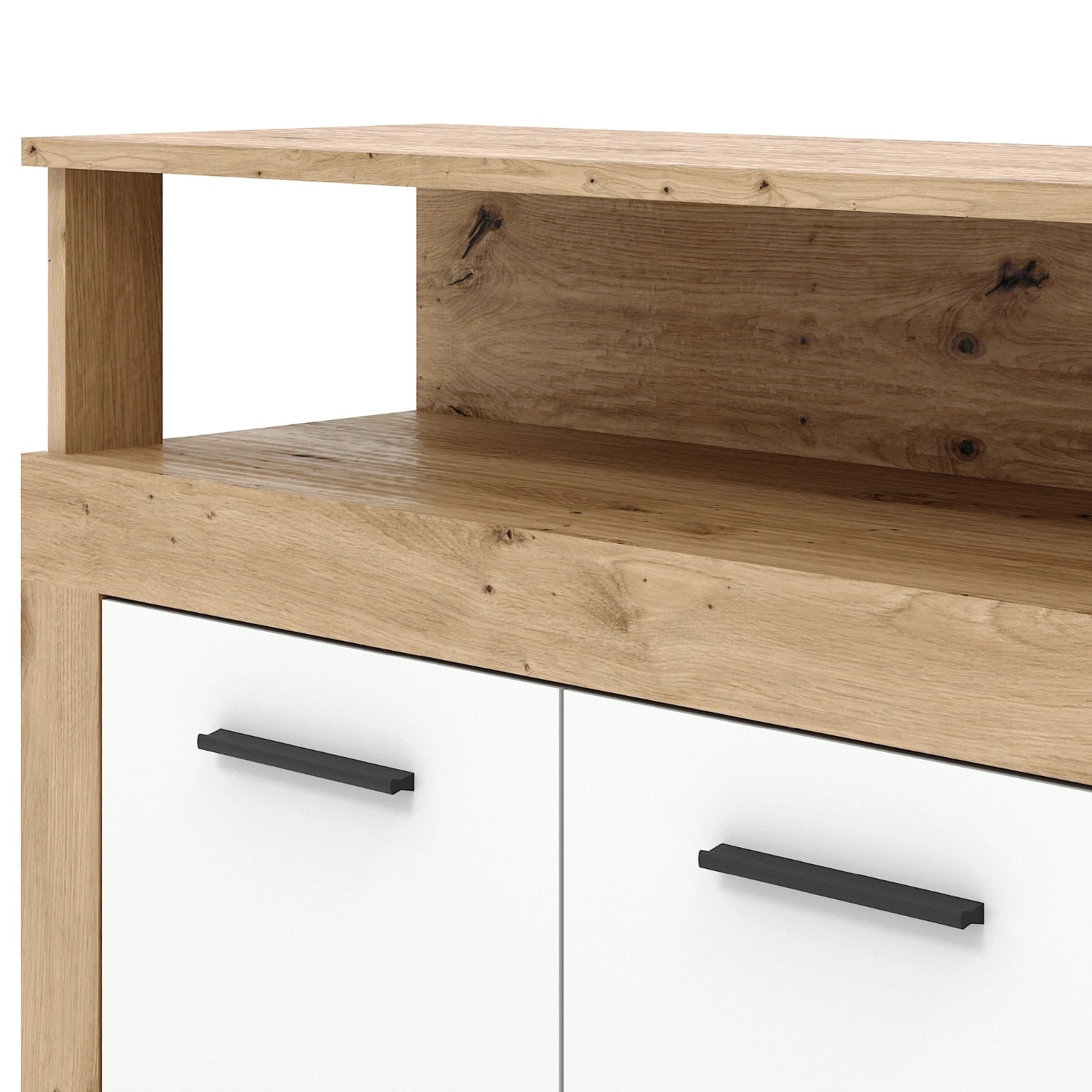BLAGO Kommode 190 cm Kunsteiche/Weiß