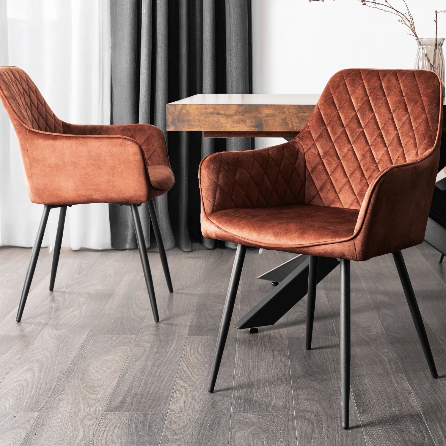 BRESSO-Stuhl Velour