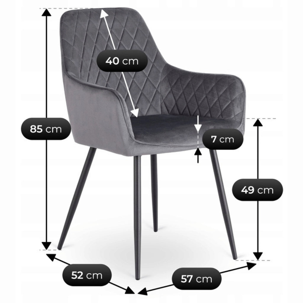 BRESSO-Stuhl Velour