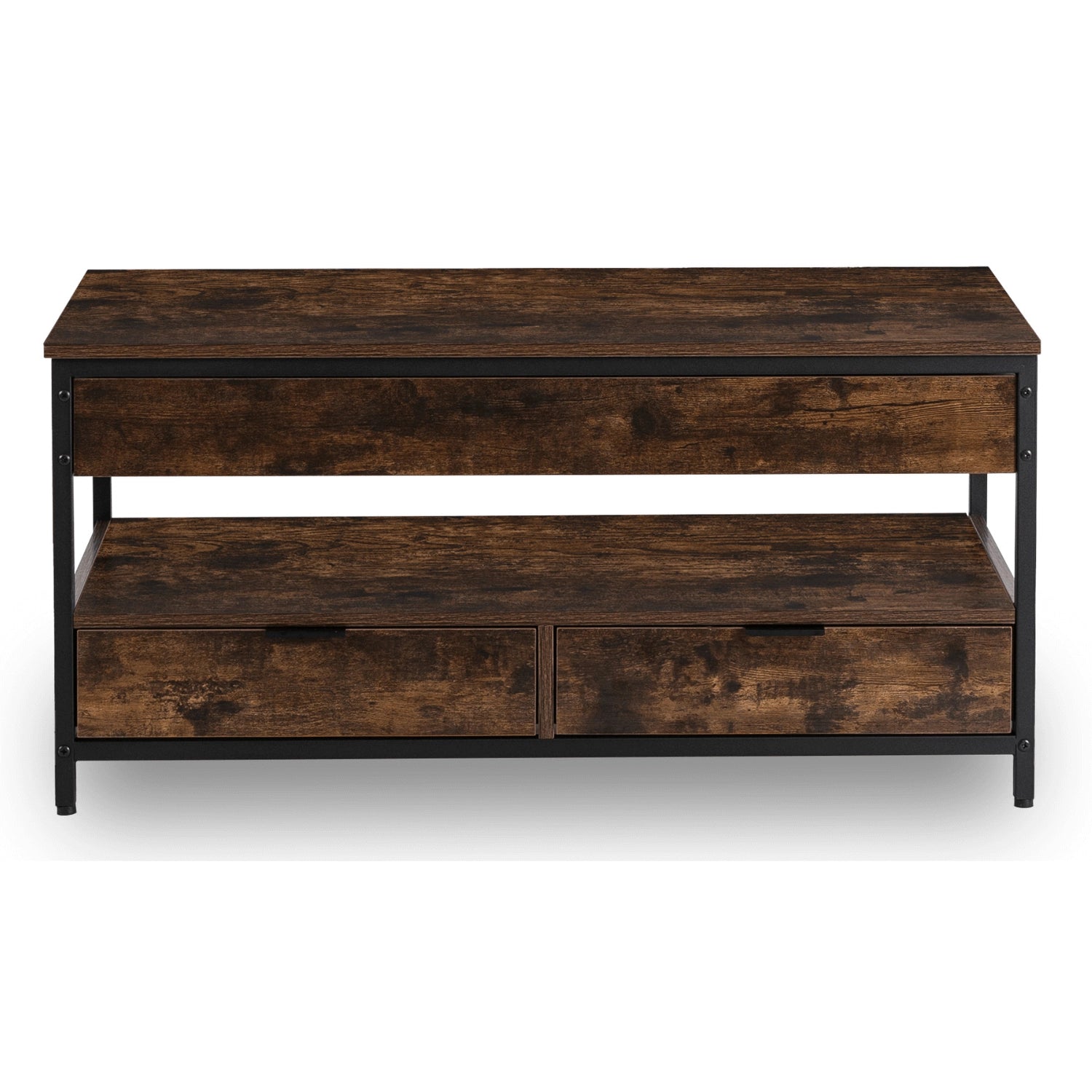 LUCA Couchtisch 100 cm Rustikale Eiche