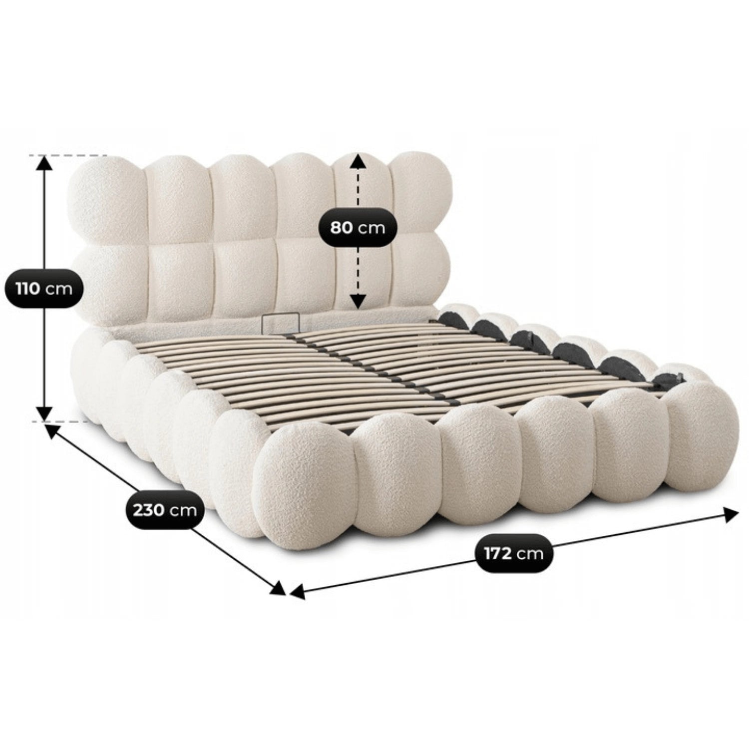 Bett 140x200 ANKARA mit Behälter
