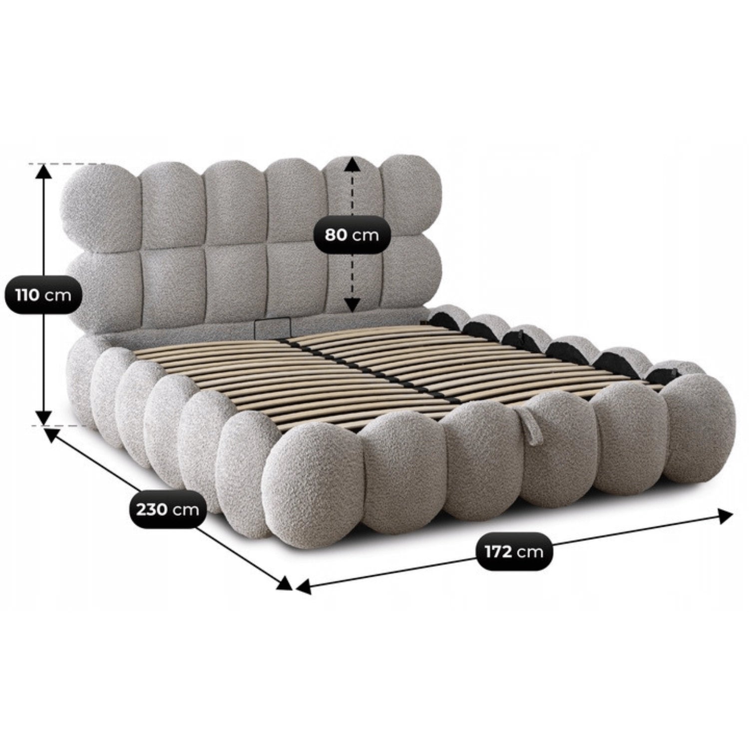 Bett 140x200 ANKARA mit Behälter