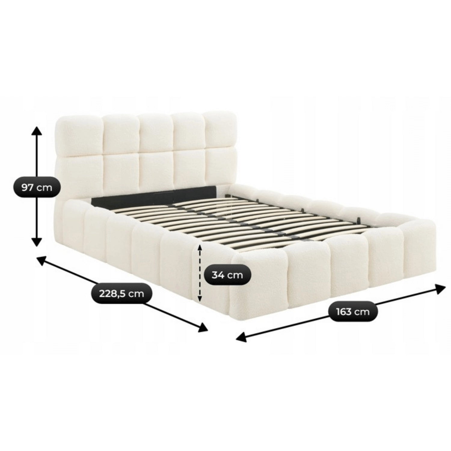 Bett MURCIA 140x200 mit Container