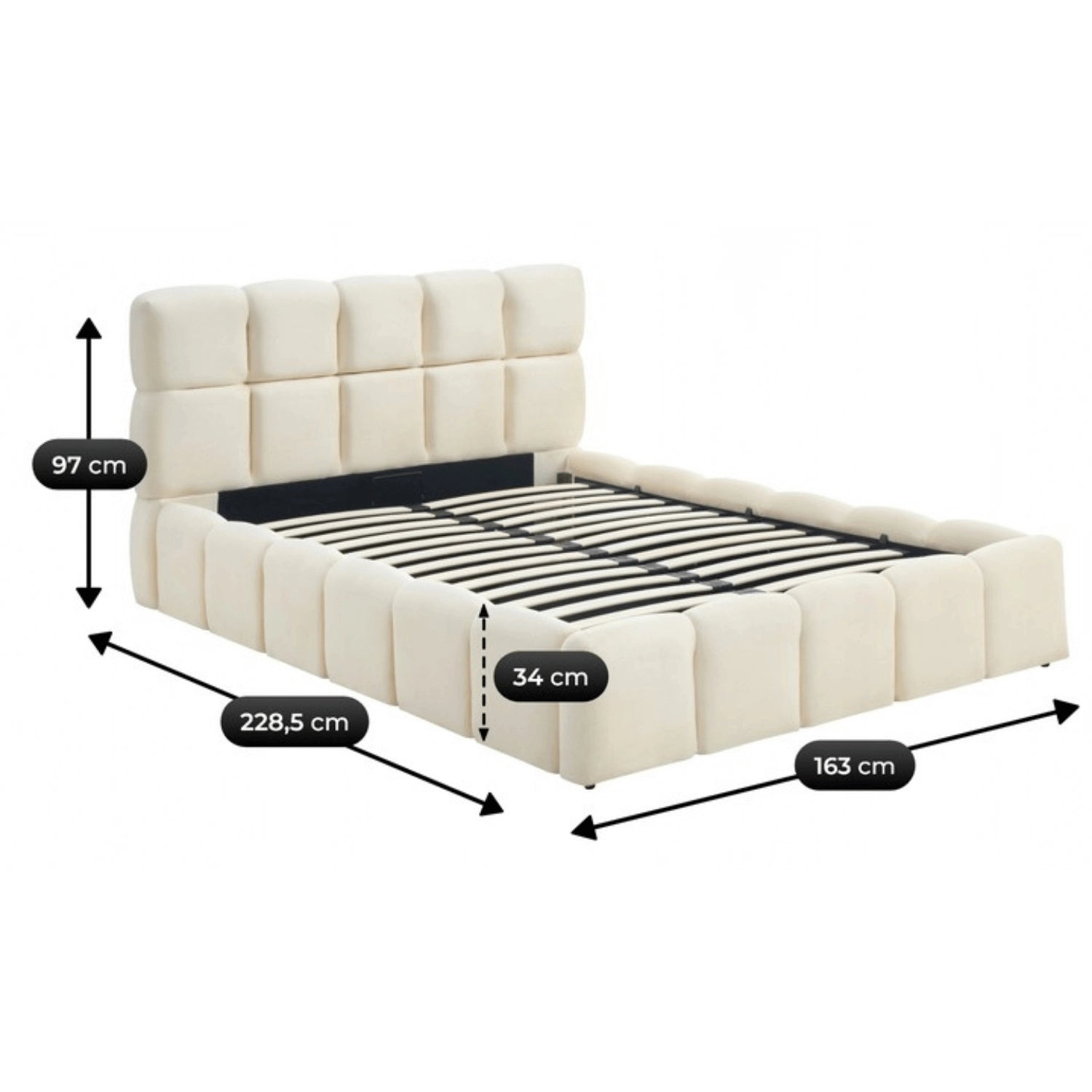 Bett MURCIA 140x200 mit Container
