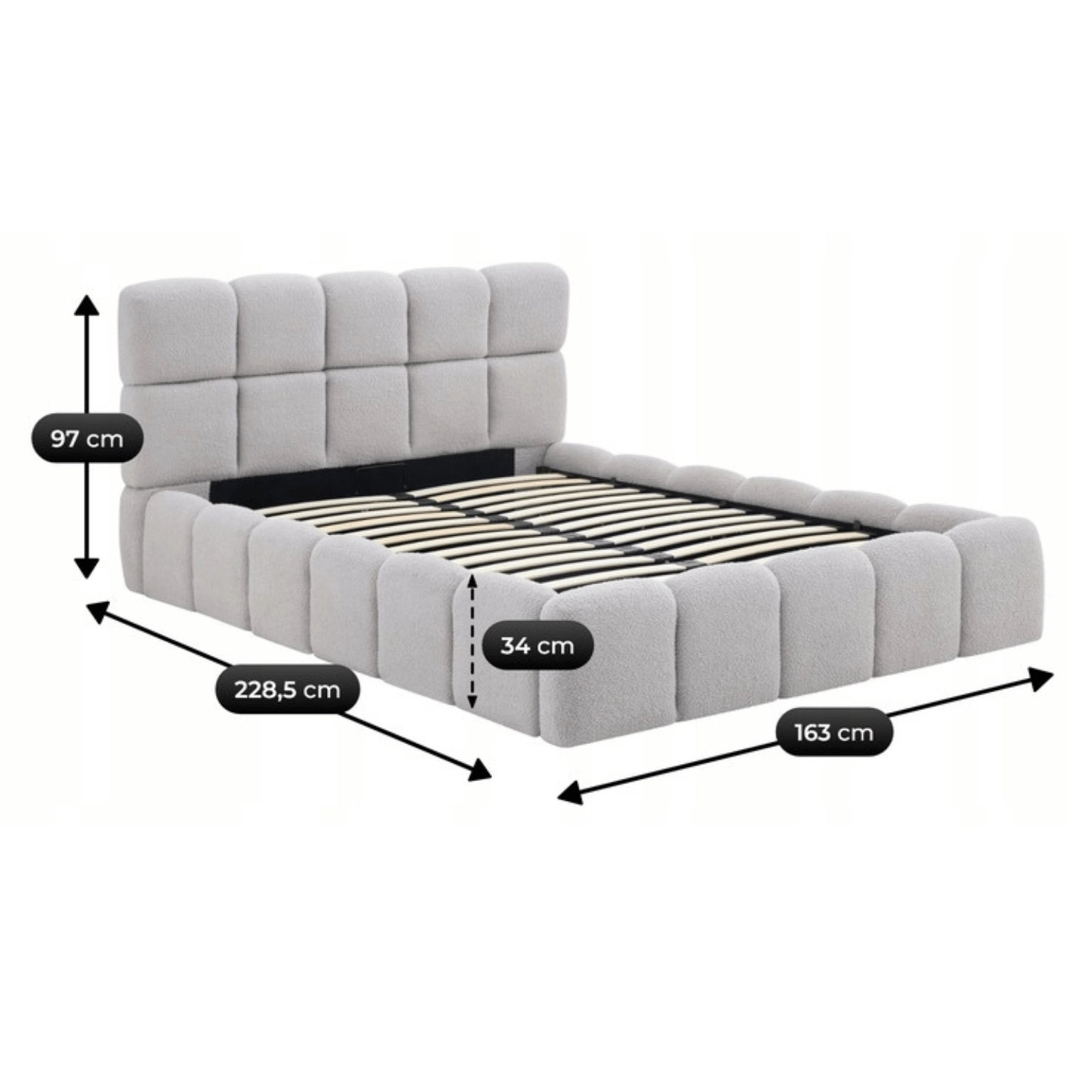Bett MURCIA 140x200 mit Container