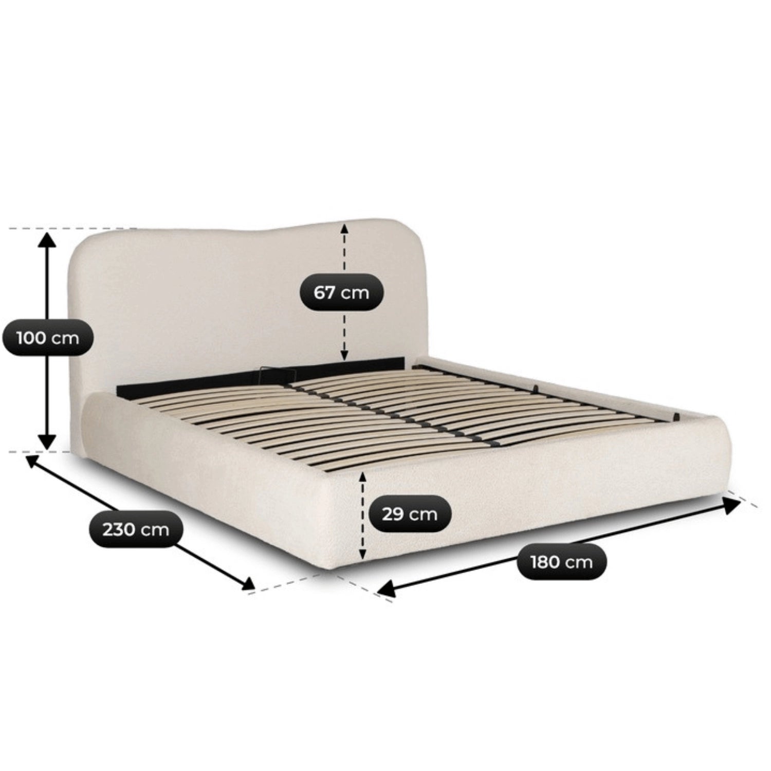 Bett 160x200 BRISTOL mit Behälter