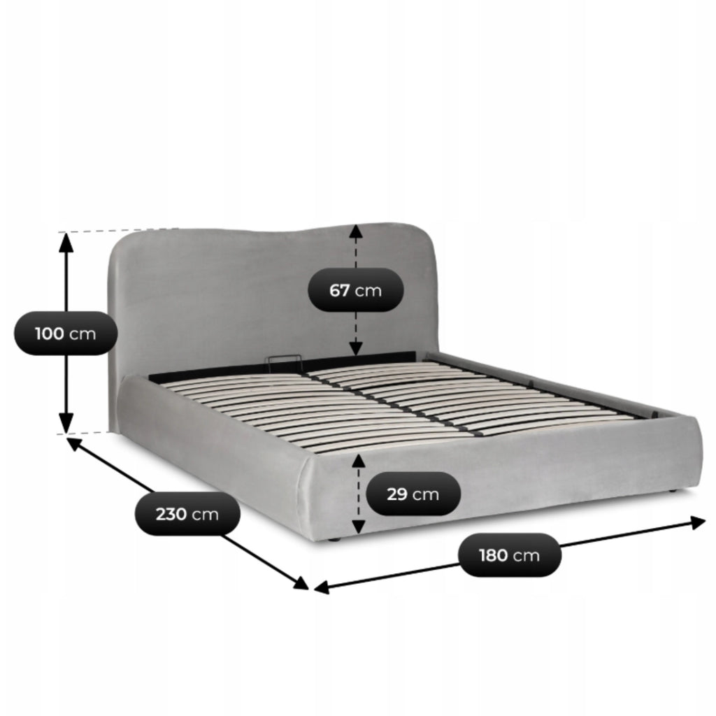 Bett 160x200 BRISTOL mit Behälter