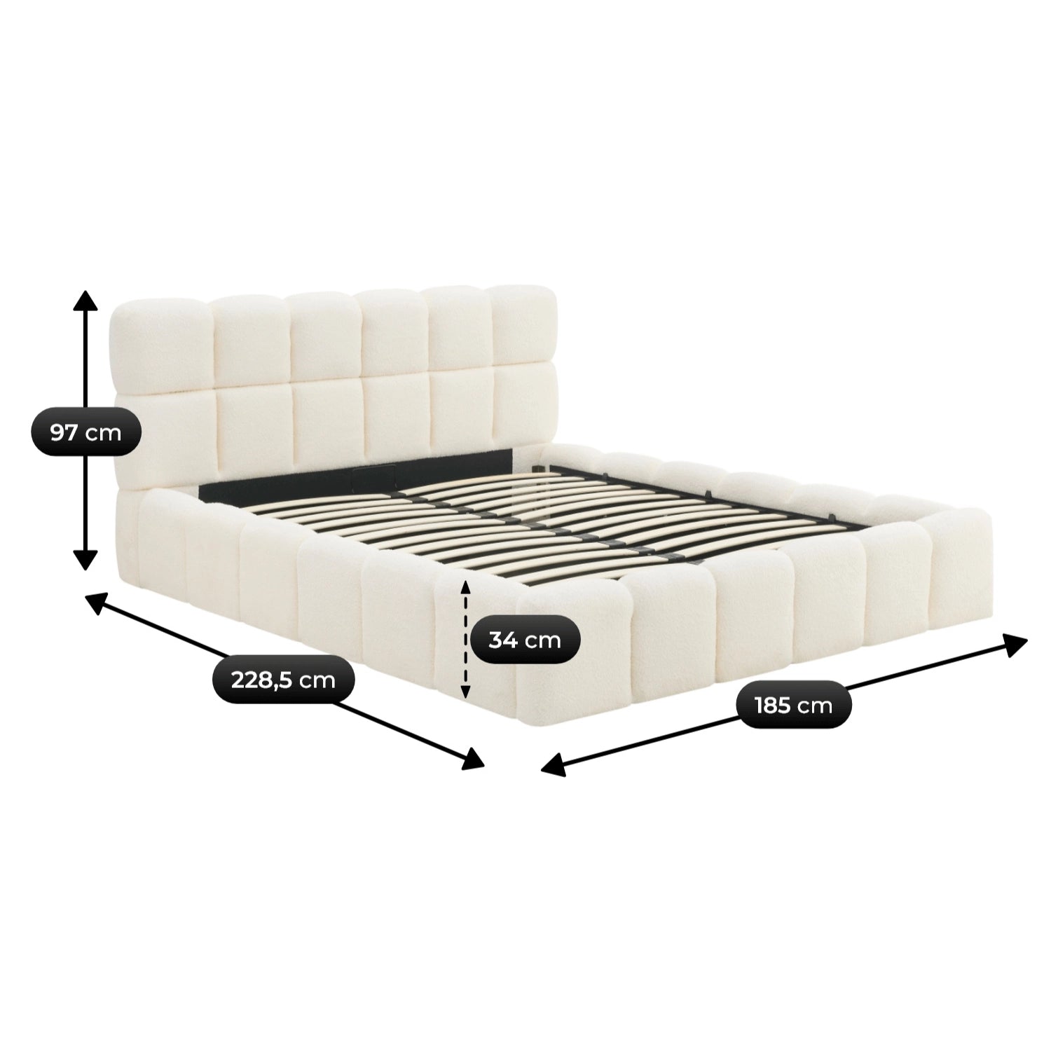 Bett MURCIA 160x200 mit Container