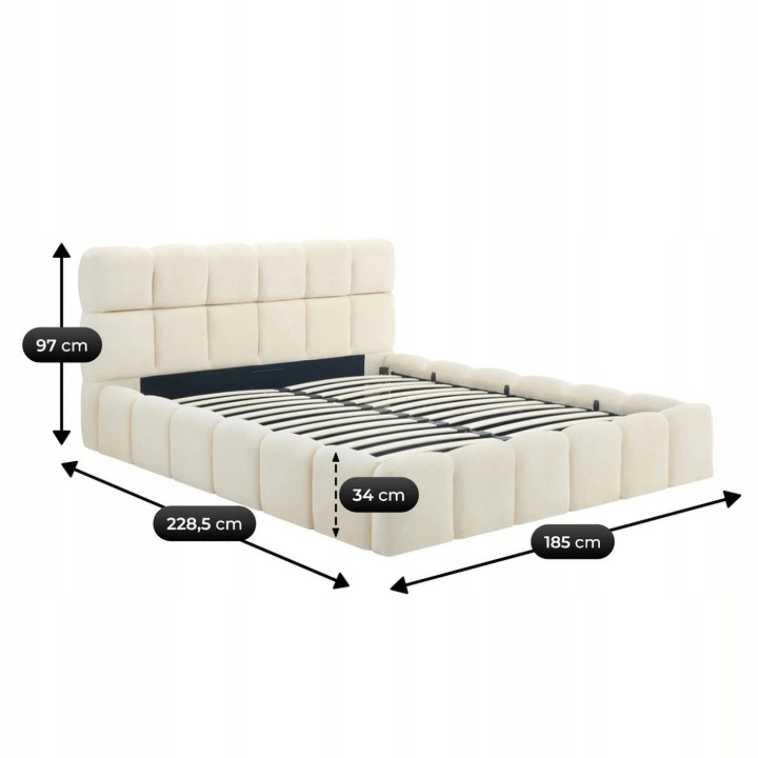 Bett MURCIA 160x200 mit Container