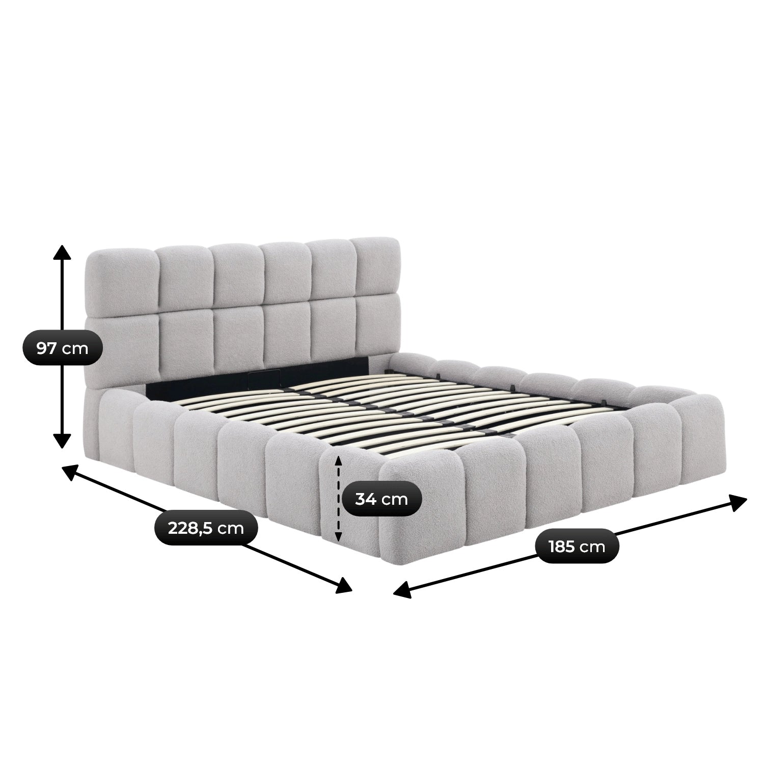 Bett MURCIA 160x200 mit Container