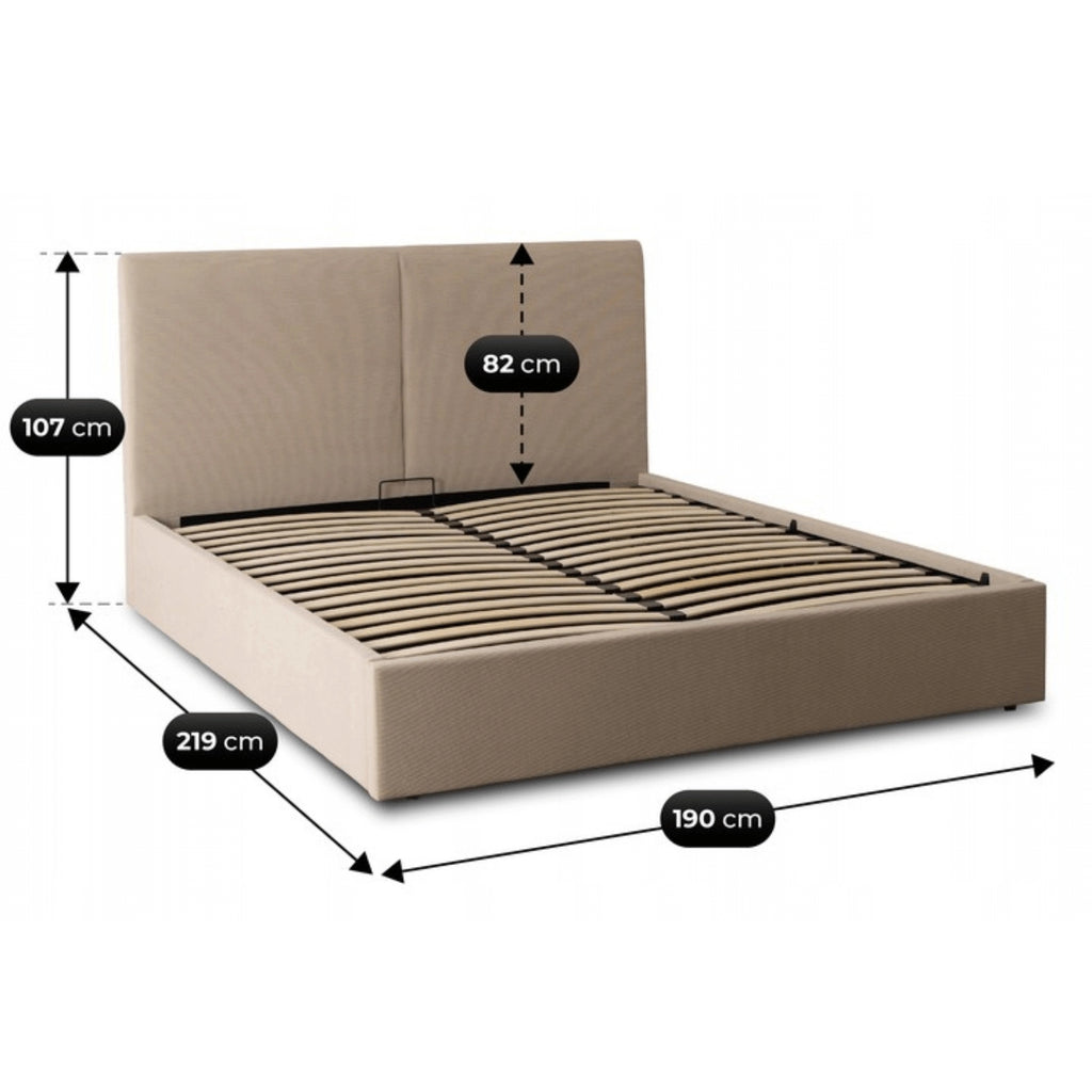 Bett 180x200 MARSEILLE mit Behälter