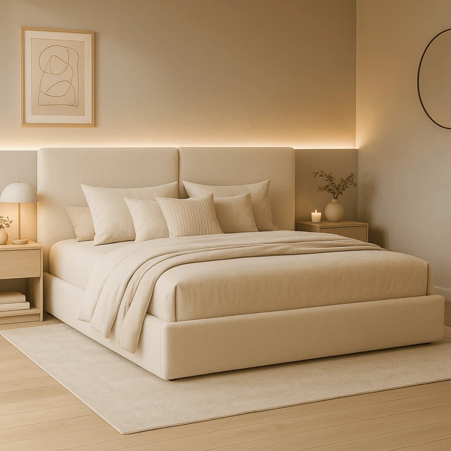 Bett 180x200 MARSEILLE mit Behälter