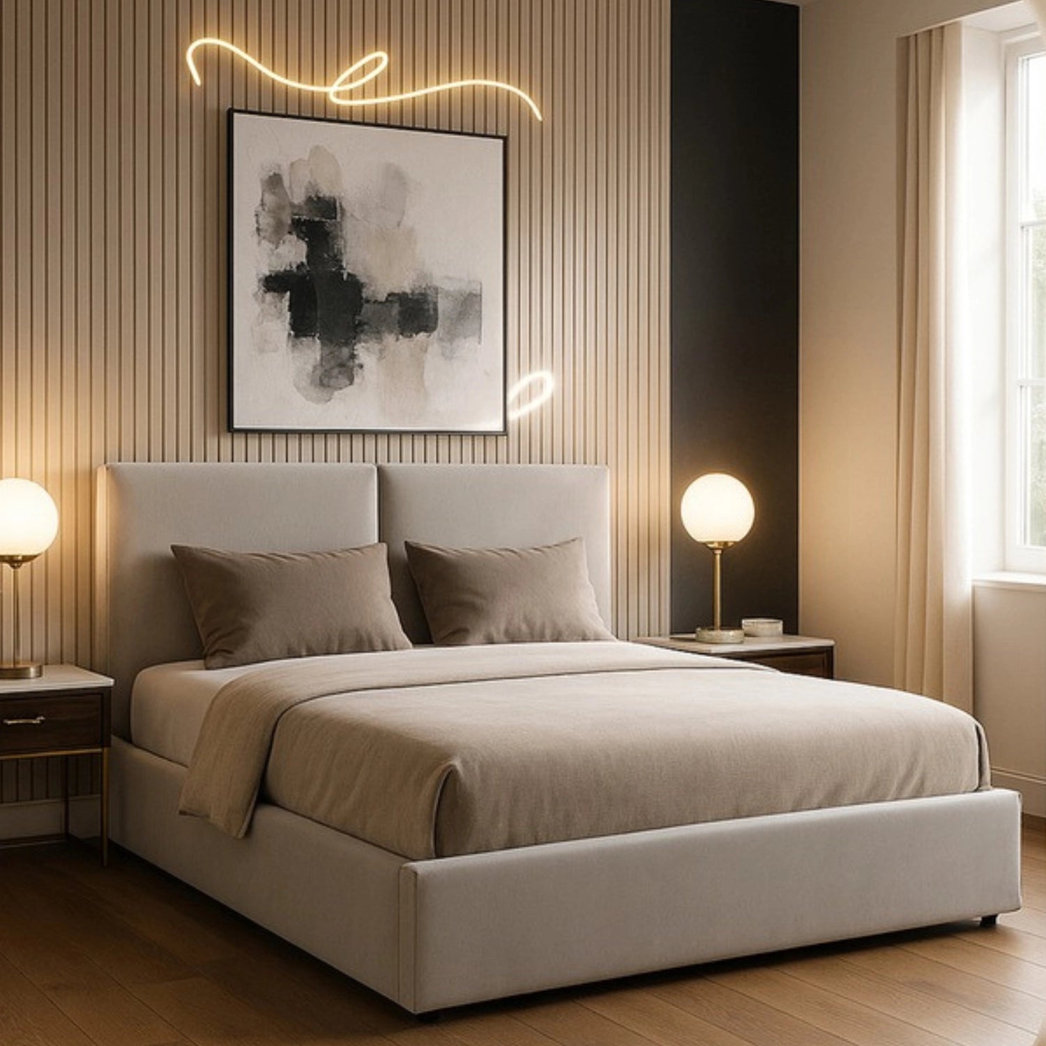 Bett 180x200 MARSEILLE mit Behälter