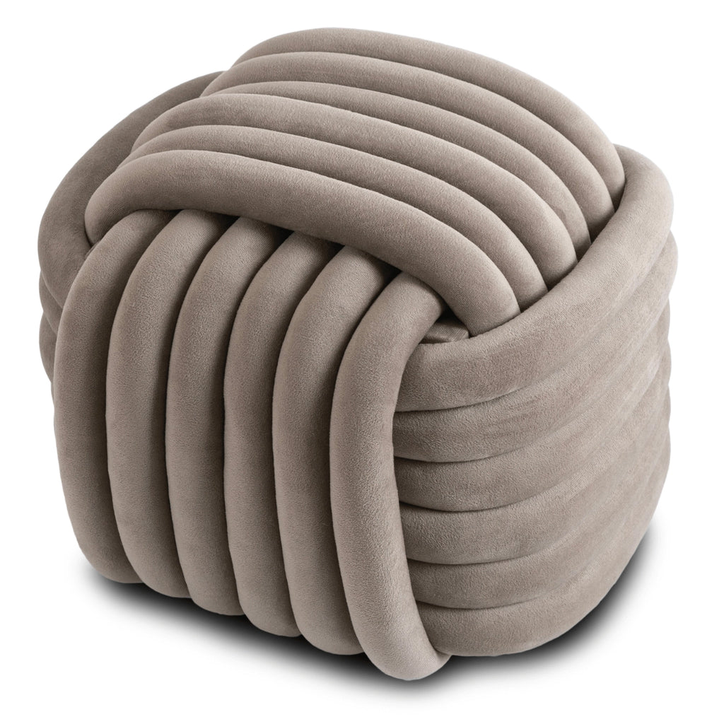 MAGMA Geflochtener Pouffe Velour