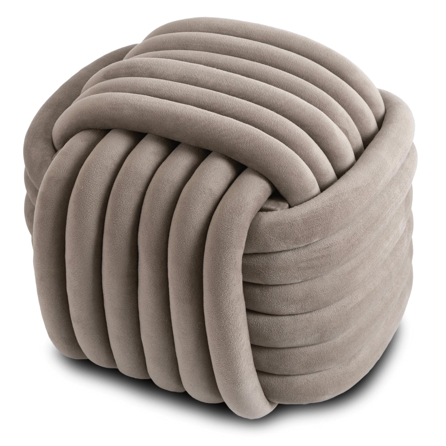 MAGMA Geflochtener Pouffe Velour
