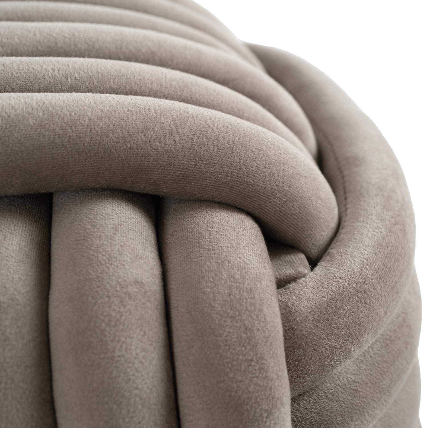 MAGMA Geflochtener Pouffe Velour
