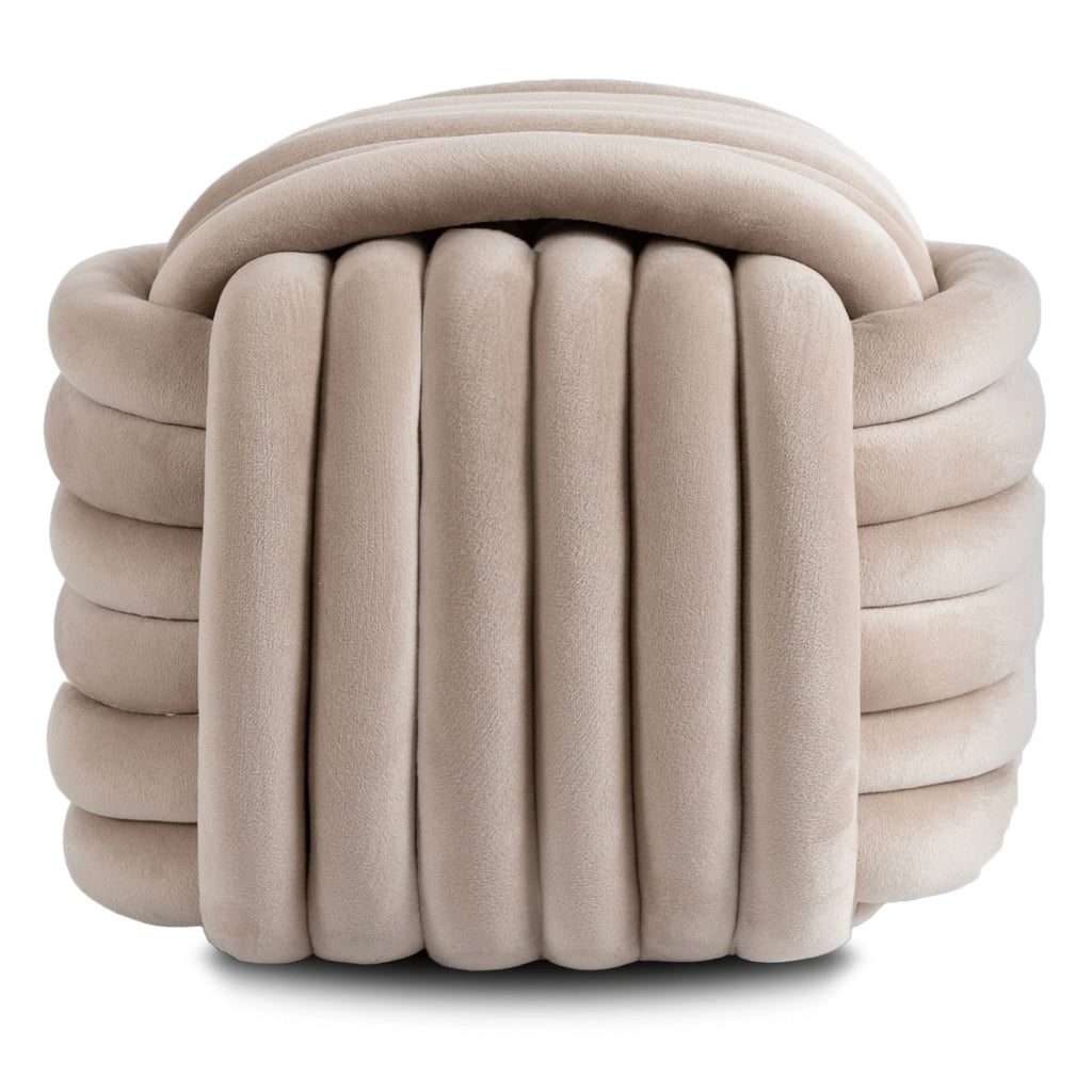 MAGMA Geflochtener Pouffe Velour