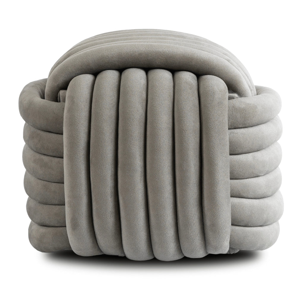 MAGMA Geflochtener Pouffe Velour