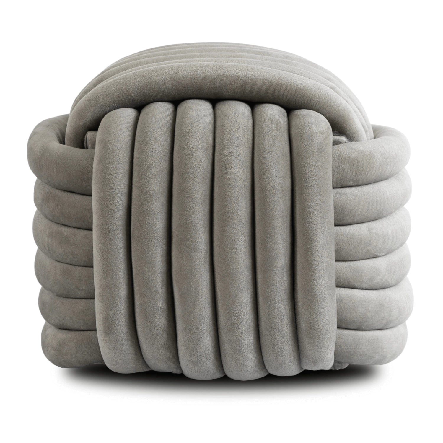 MAGMA Geflochtener Pouffe Velour