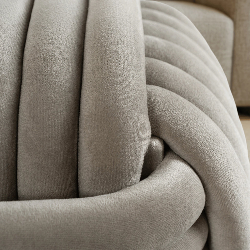 MAGMA Geflochtener Pouffe Velour