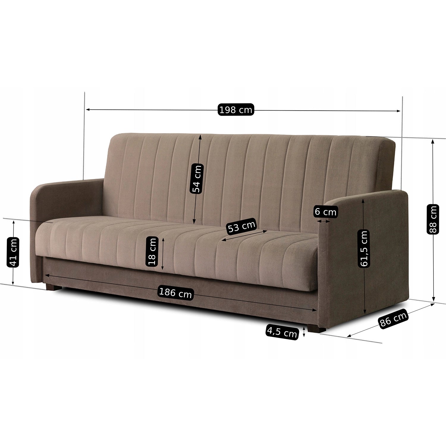 Sofabett PORTO