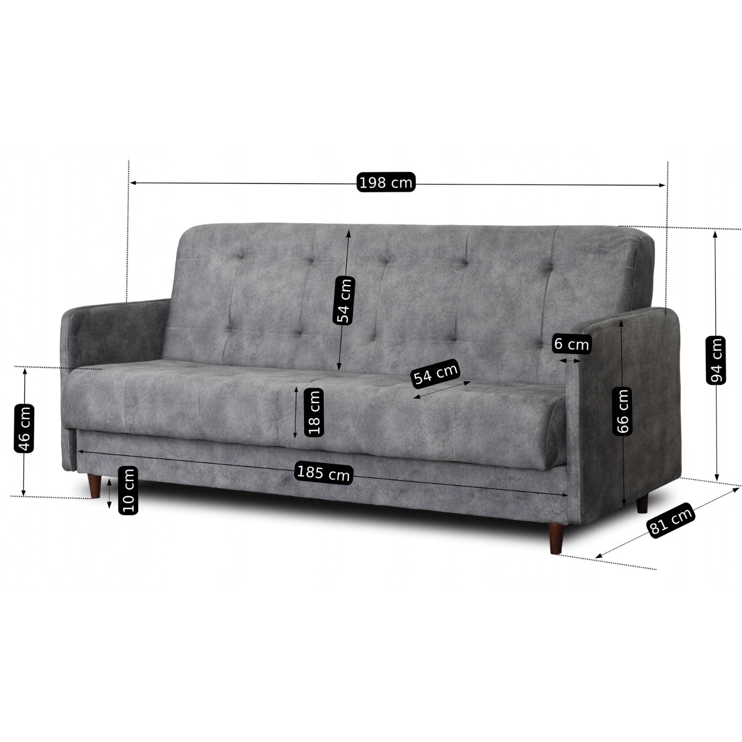 Schlafsofa TIVOLI Grau
