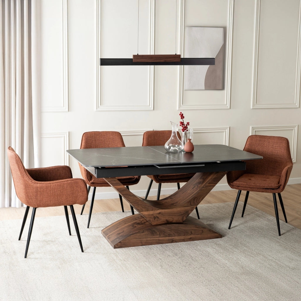 ALICANTE Keramik-Ausziehtisch 160–200 cm