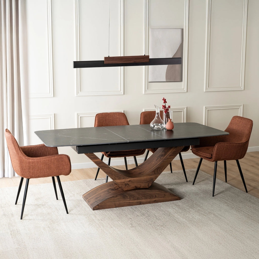 ALICANTE Keramik-Ausziehtisch 160–200 cm