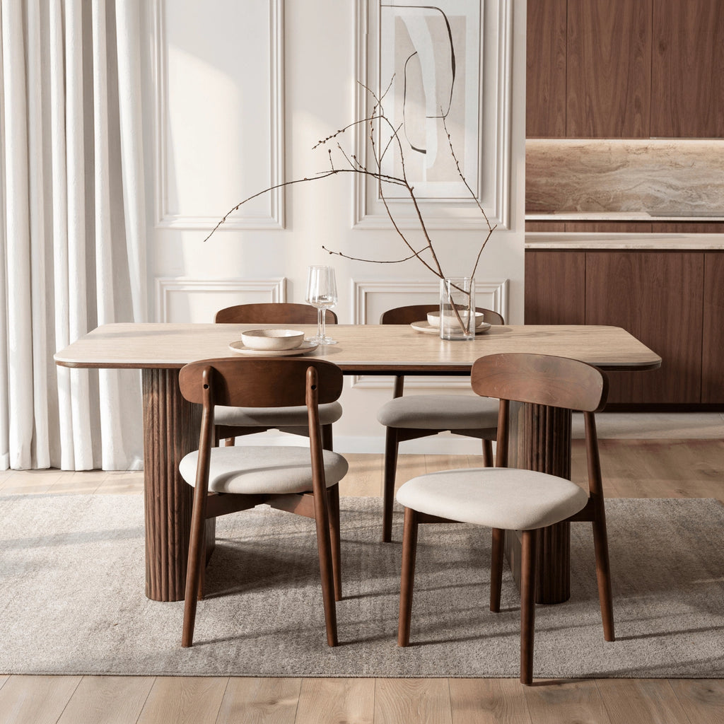 ARAMIS Keramik-Tisch 180 cm Travertin