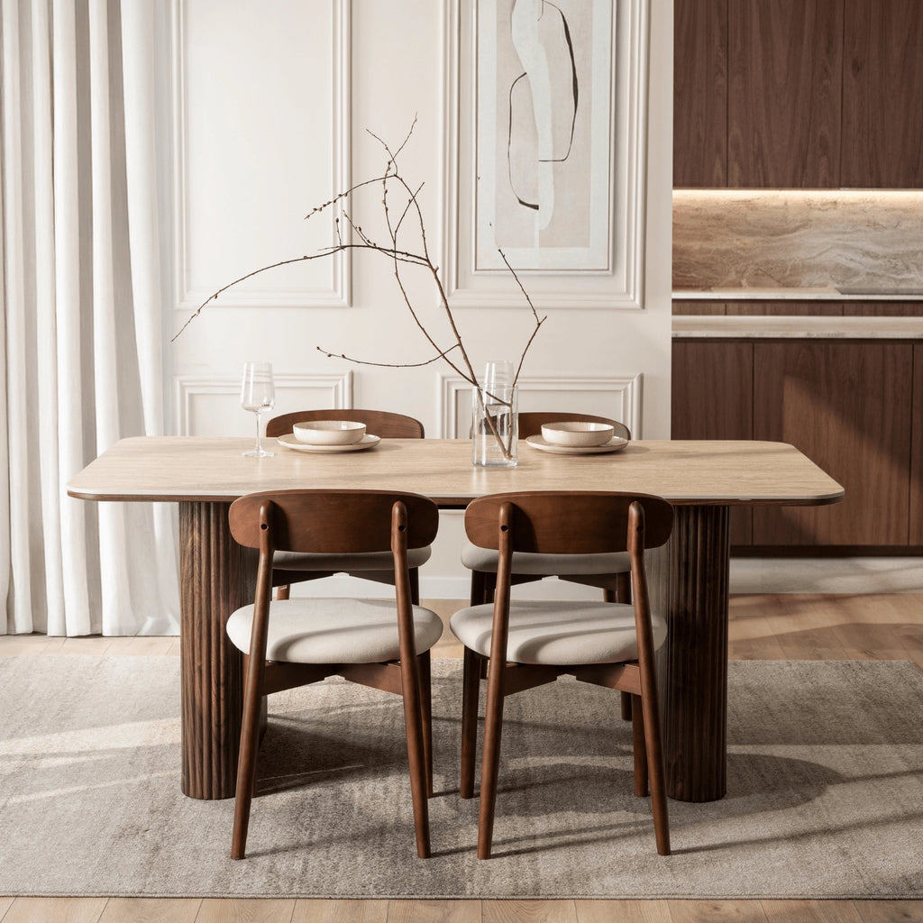 ARAMIS Keramik-Tisch 180 cm Travertin