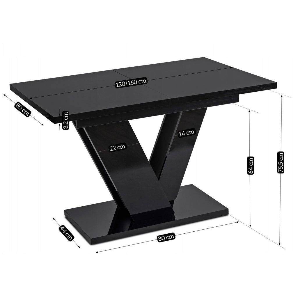 Ausziehtisch CLARK 120–160 cm