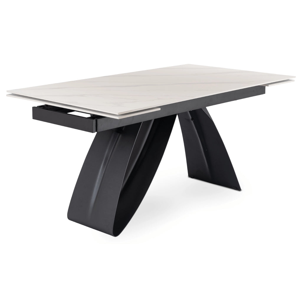 DEVON Keramik-Ausziehtisch 160–220 cm
