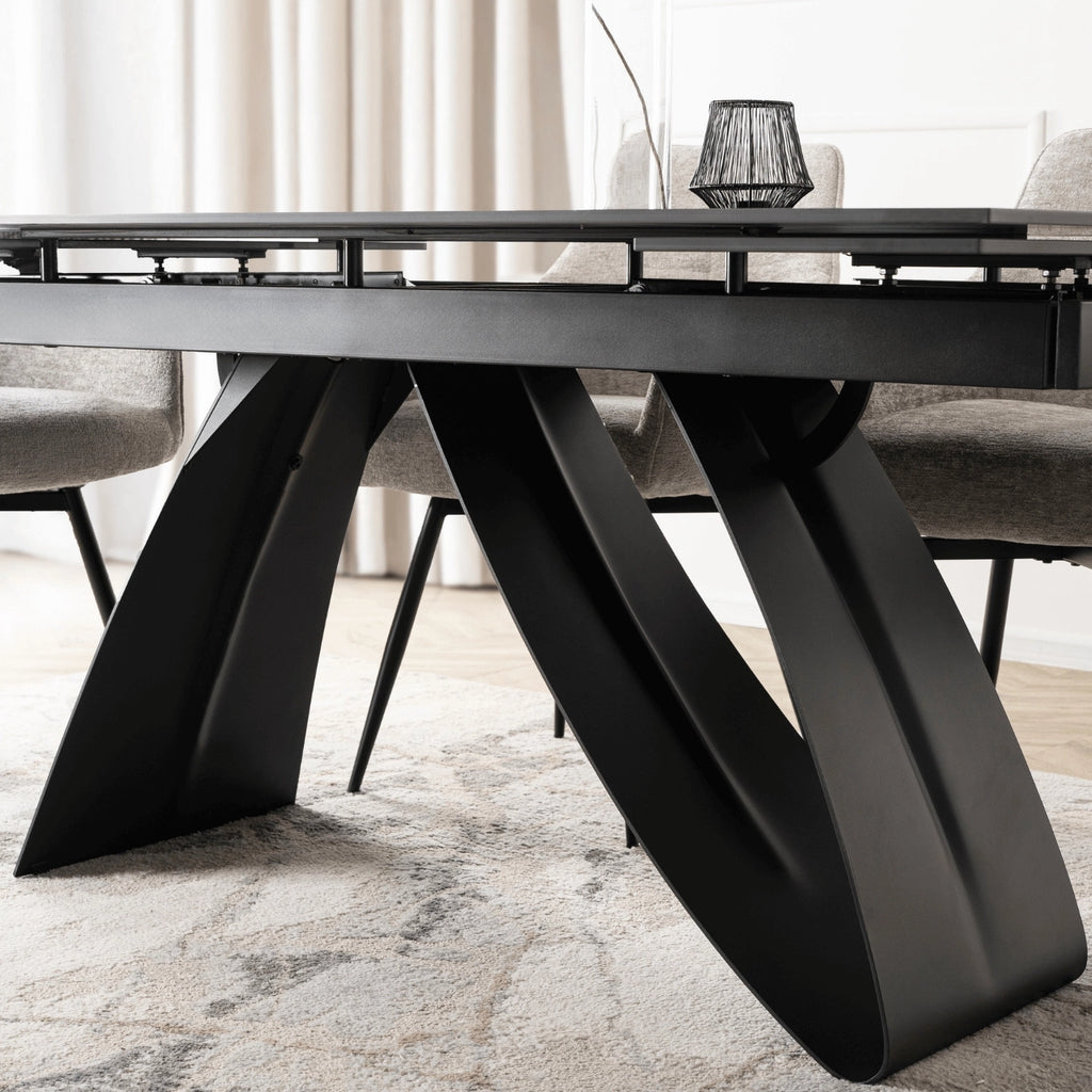 DEVON Keramik-Ausziehtisch 160–220 cm